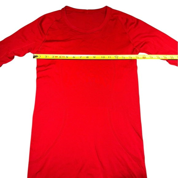 Lululemon Swiftly Tech Long Sleeve 2.0 - Women's Red Long Sleeve Top size 6 - Picture 9 of 16